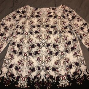 Multi color flower blouse
